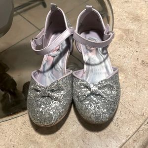 Sparkly Silver Frozen Shoes